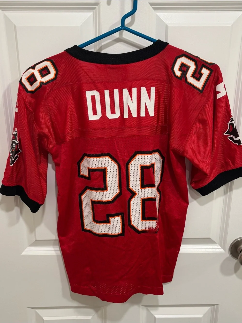 Vintage Starter Tampa Bat Buccaneers Warrick Dunn #28 Football Jersey Boys Small